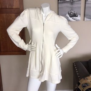 Pleated hoodie jacket Clearance
